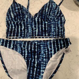 NWT Old Navy Blue and White Bikini